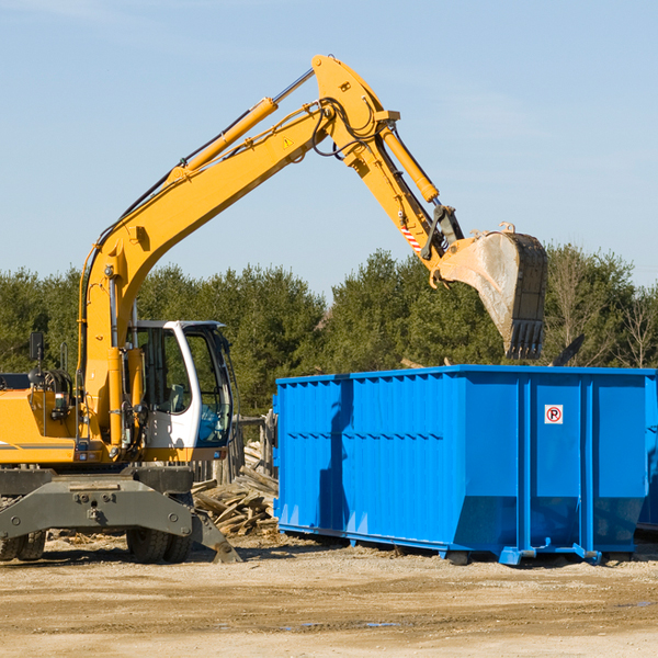 are there any restrictions on where a residential dumpster can be placed in Redding Ridge